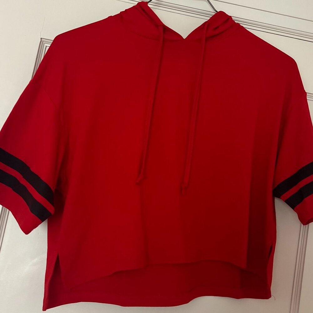 Urban Planet Red Cropped Hoodie